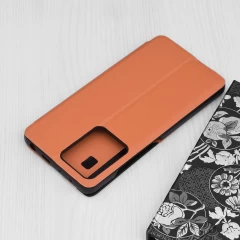Husa pentru Xiaomi Redmi Note 12 Pro 5G / Poco X5 Pro - Techsuit eFold Series - Portocaliu Portocaliu