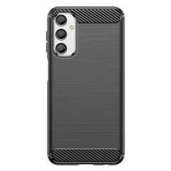 Husa pentru Samsung Galaxy A24 - Techsuit Carbon Silicone - Negru Negru