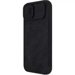 Husa pentru iPhone 13 / 14 - Nillkin QIN Leather PRO Case - Negru Negru
