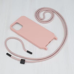 Husa pentru iPhone 12 - Techsuit Crossbody Lanyard - Galben Galben