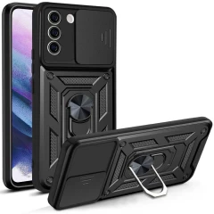 Husa pentru Samsung Galaxy S21 FE 5G - Techsuit CamShield Series - Negru Negru