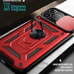 Husa pentru iPhone 12 / 12 Pro - Techsuit CamShield Series - Negru Negru