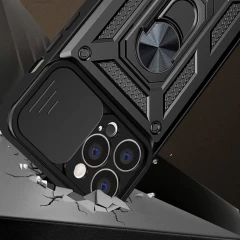 Husa pentru iPhone 13 Pro - Techsuit CamShield Series - Negru Negru