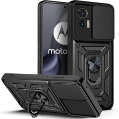Husa pentru Motorola Edge 30 Neo - Techsuit CamShield Series - Negru