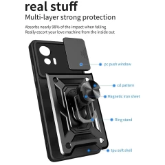 Husa pentru Motorola Edge 30 Neo - Techsuit CamShield Series - Negru Negru