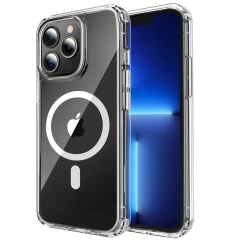 Husa pentru iPhone 13 Pro - Techsuit MagSafe Pro - Albastru transparenta 