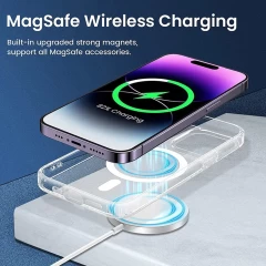 Husa pentru iPhone 14 Pro Max - Techsuit MagSafe Pro - Roz Roz
