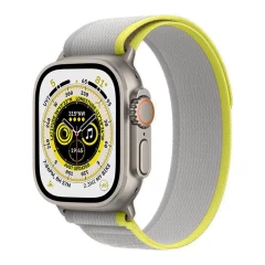 Curea pentru Apple Watch 1/2/3/4/5/6/7/8/SE/SE 2 (38/40/41mm) - Techsuit Watchband (W039) - Galben Galben