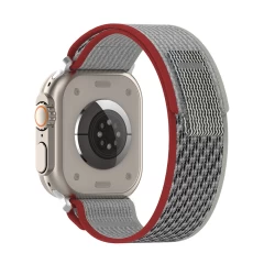 Curea pentru Apple Watch 1/2/3/4/5/6/7/8/SE/SE 2/Ultra (42/44/45/49mm) - Techsuit Watchband (W039) - verde deschis Rosu 