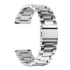 Curea pentru Samsung Galaxy Watch 4/5/Active 2, Huawei Watch GT 3 (42mm)/GT 3 Pro (43mm) - Techsuit Watchband 20mm (W010) - Argintiu