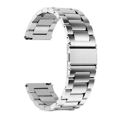 Curea pentru Samsung Galaxy Watch 4/5/Active 2, Huawei Watch GT 3 (42mm)/GT 3 Pro (43mm) - Techsuit Watchband 20mm (W010) - Argintiu Argintiu