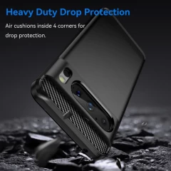 Husa pentru Google Pixel 8 Pro - Techsuit Carbon Silicone - Negru Negru