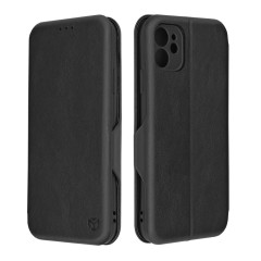 Husa pentru iPhone 11 Techsuit Safe Wallet Plus, Black - Negru