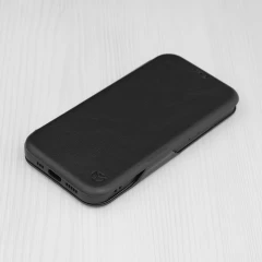 Husa pentru iPhone 12 Techsuit Safe Wallet Plus, Black - Negru Negru