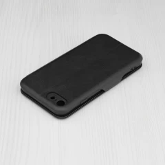 Husa pentru iPhone SE 2 / SE 2020 / 7 / 8 / SE 3 / SE 2022 Techsuit Safe Wallet Plus, Black - Negru Negru