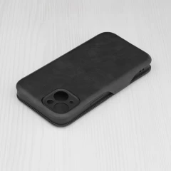 Husa pentru iPhone 14 Techsuit Safe Wallet Plus, Black - Negru Negru