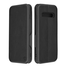 Husa pentru Samsung Galaxy S10 Techsuit Safe Wallet Plus, Black - Negru Negru