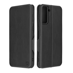 Husa pentru Samsung Galaxy S21 Plus 5G Techsuit Safe Wallet Plus, Black - Negru Negru