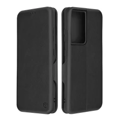 Husa pentru Samsung Galaxy S21 Ultra 5G Techsuit Safe Wallet Plus, Black - Negru Negru