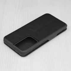 Husa pentru Samsung Galaxy S21 Ultra 5G Techsuit Safe Wallet Plus, Black - Negru Negru