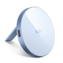 Incarcator Wireless Compatibil MagSafe cu Suport - ESR HaloLock - Bleu Bleu