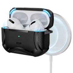 Husa pentru Apple AirPods Pro 1 / 2 - ESR Cyber Armor Tough HaloLock - Negru