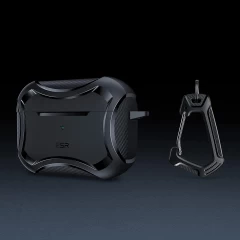 Husa pentru Apple AirPods Pro 1 / 2 - ESR Cyber Armor Tough HaloLock - Negru Negru