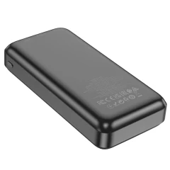Baterie Externa 22.5W, 20000mAh, 2 x USB, Type-C - Hoco Astute (J101A) - Negru Negru