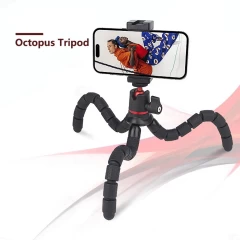 Suport pentru Camera - Techsuit Octopus Tripod (JX-004) - Negru Negru