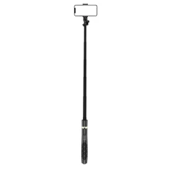 Selfie Stick GoPro si Trepied cu Telecomanda, 156cm - Techsuit (Q16) - Negru Negru