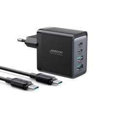 Incarcator Priza 2 x Type-C, 2 x USB, 67W + cablu Type-C, 100W - JoyRoom (TCG02) - Negru