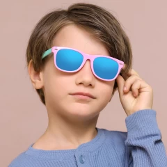 Ochelari de Soare pentru Copii cu Protectie UV - Techsuit (D802) - bleumarin bleumarin