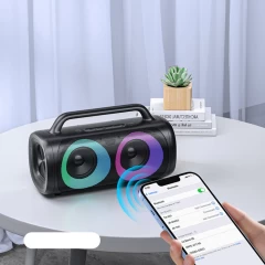 Boxa Fara Fir cu Lumini RGB, 2500mAh, 40W - JoyRoom (JR-MW02) - Negru Negru