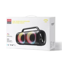 Boxa Fara Fir cu Lumini RGB, 2500mAh, 40W - JoyRoom (JR-MW02) - Negru Negru