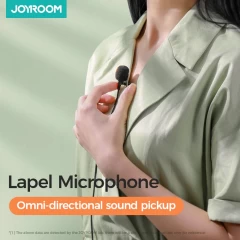 Microfon Tip Lavaliera cu Fir 2m - JoyRoom (JR-LM1) - Negru Negru