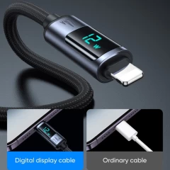 Cablu de date USB la Lightning 2.4A, 1.2m - JoyRoom (S-AL012A16) - Negru Negru
