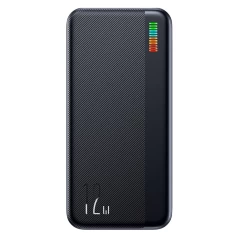 Baterie Externa 2x USB, Type-C, Micro-USB, 12W, 10000mAh - JoyRoom Dazzling Series (JR-T016) - Negru Negru