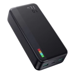Baterie Externa 2x USB, Type-C, Micro-USB, 12W, 30000mAh - JoyRoom Dazzling Series (JR-T018) - Negru Negru