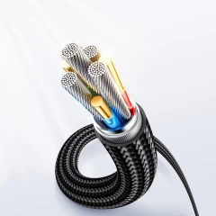 Cablu de Date Type-C, Fast Charging 100W, 480Mbps, 1.2m - JoyRoom (S-CC100A4) - Negru Negru