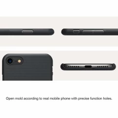 Husa iPhone SE 2 / SE 2020 / 7 / 8 / SE 3 / SE 2022 Nillkin Super Frosted Shield - Negru Negru
