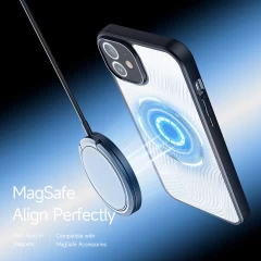 Husa pentru iPhone 12 - Dux Ducis Aimo MagSafe Series - Negru Negru