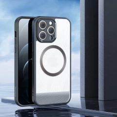 Husa pentru iPhone 12 Pro - Dux Ducis Aimo MagSafe Series - Negru Negru