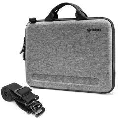 Geanta pentru Macbook Pro 16 si iPad Pro 12.9 - Tomtoc FancyCase Laptop Shoulder Bag (A25F2G2) - Gri Gri