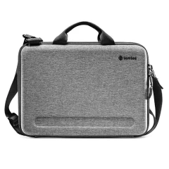 Geanta pentru Macbook Pro 16 si iPad Pro 12.9 - Tomtoc FancyCase Laptop Shoulder Bag (A25F2G2) - Gri Gri