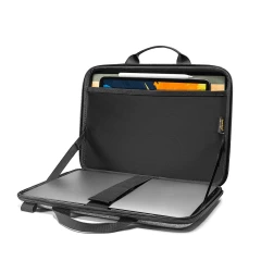 Geanta pentru Macbook Pro 16 si iPad Pro 12.9 - Tomtoc FancyCase Laptop Shoulder Bag (A25F2G2) - Gri Gri