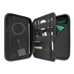 Geanta pentru iPad Pro 12.9 (2018 / 2020 / 2021 / 2022) - Tomtoc FancyCase with Strap (B07B1D1) - Negru Negru