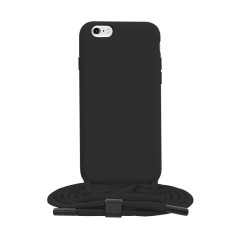 Husa pentru iPhone 6/ 6S - Techsuit Crossbody Lanyard - Negru