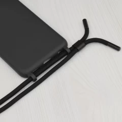 Husa pentru iPhone 6/ 6S - Techsuit Crossbody Lanyard - Negru Negru