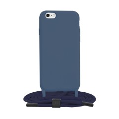 Husa pentru iPhone 6/ 6S - Techsuit Crossbody Lanyard - Albastru