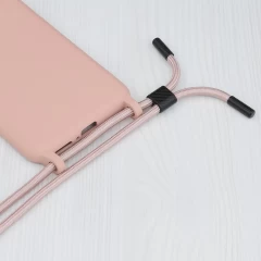 Husa pentru iPhone 6/ 6S - Techsuit Crossbody Lanyard - Roz Roz